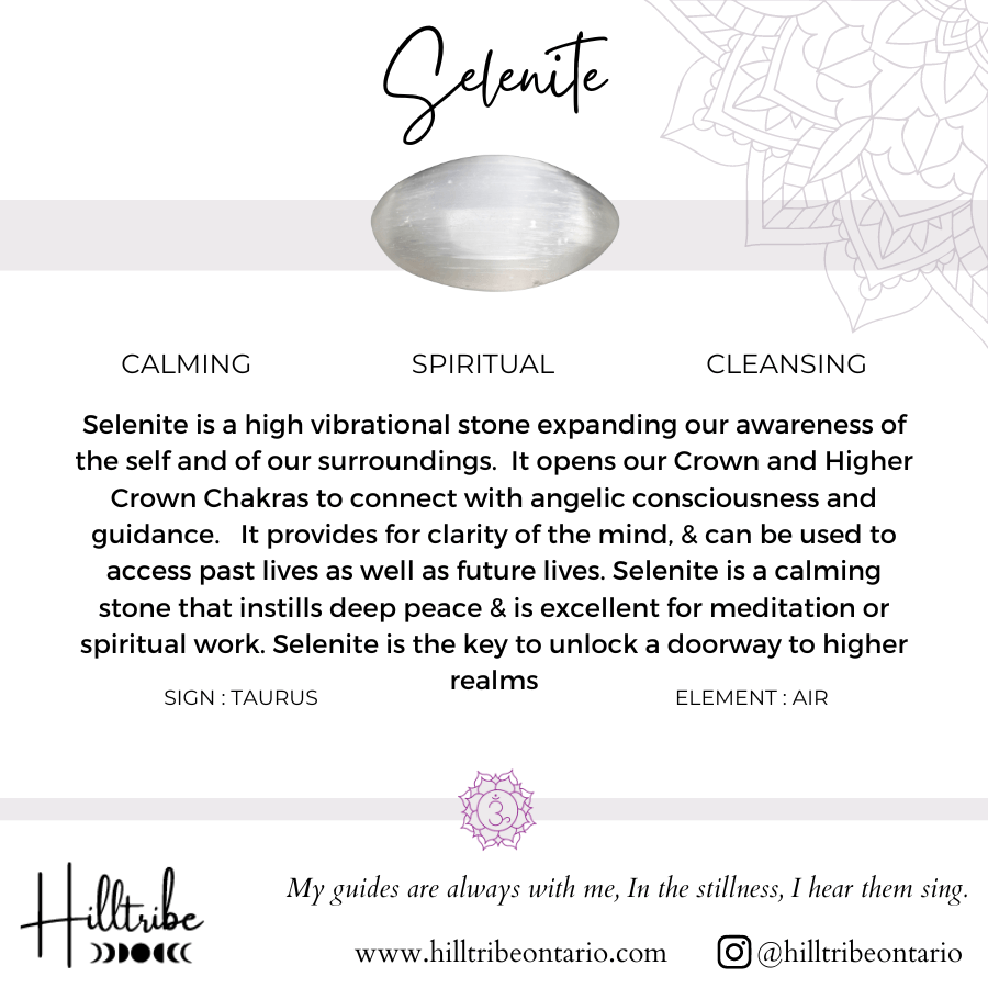 Selenite Crystal Uses + Meaning - Hilltribe Ontario