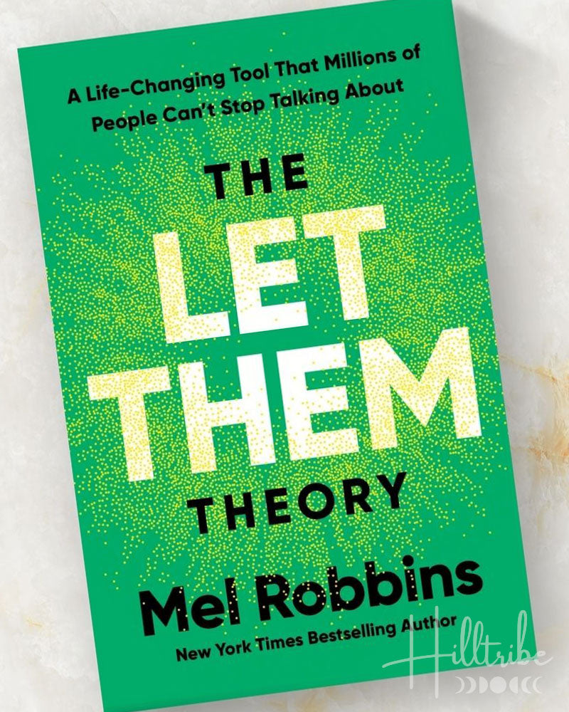 Book cover of 'The Let Them Theory' by Mel Robbins with a green background