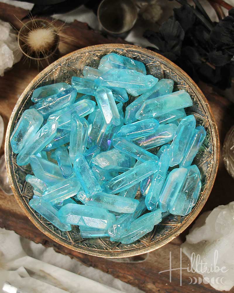 Aqua Aura Quartz PointsAqua Aura Quartz Points