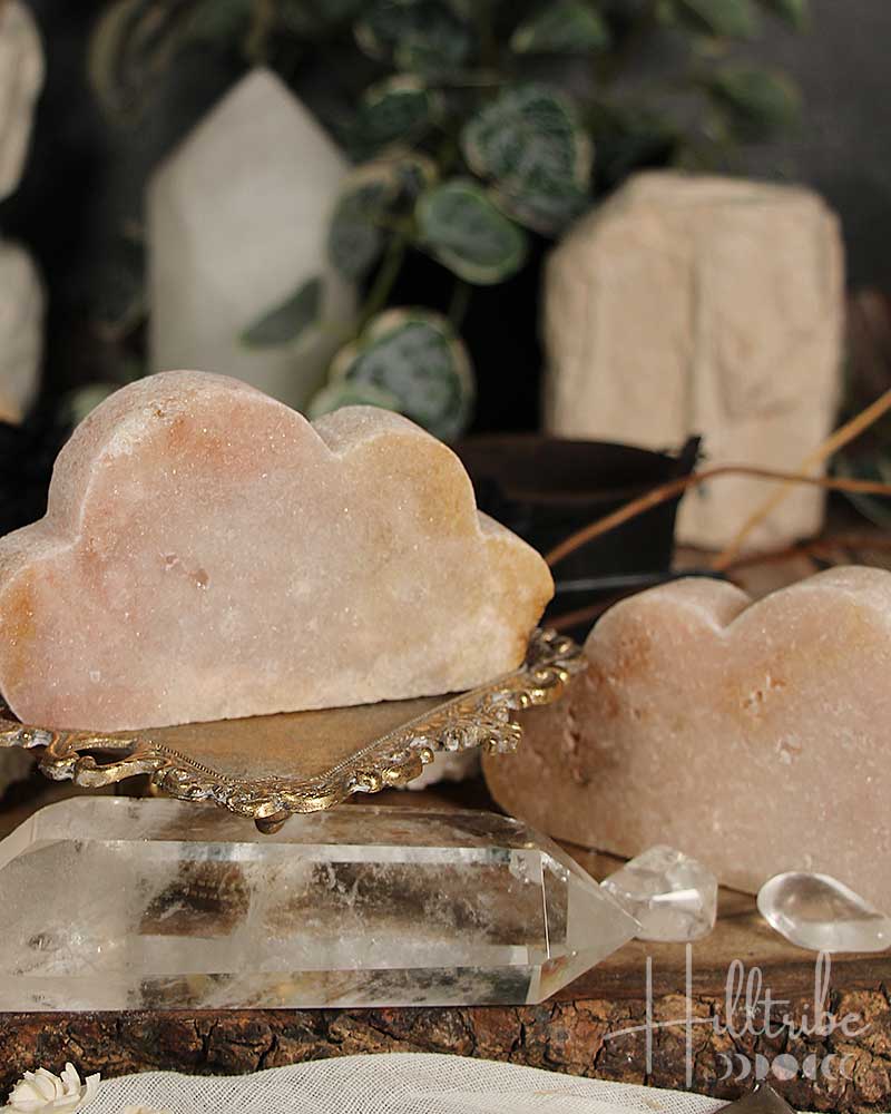 Soothing Rose Amethyst Gemstone Shaped Clouds