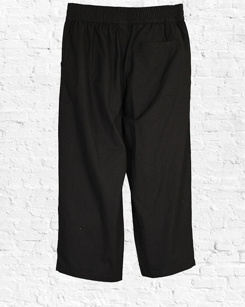 Black Linen Newport Capris from Hilltribe Ontario