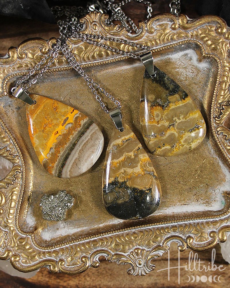 Bumble Bee Jasper Necklace from Hilltribe Ontario