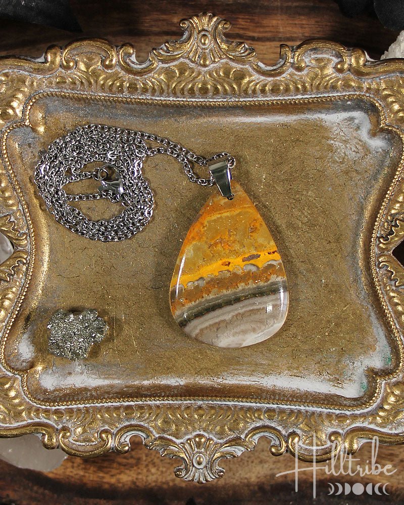 Bumble Bee Jasper Necklace from Hilltribe Ontario