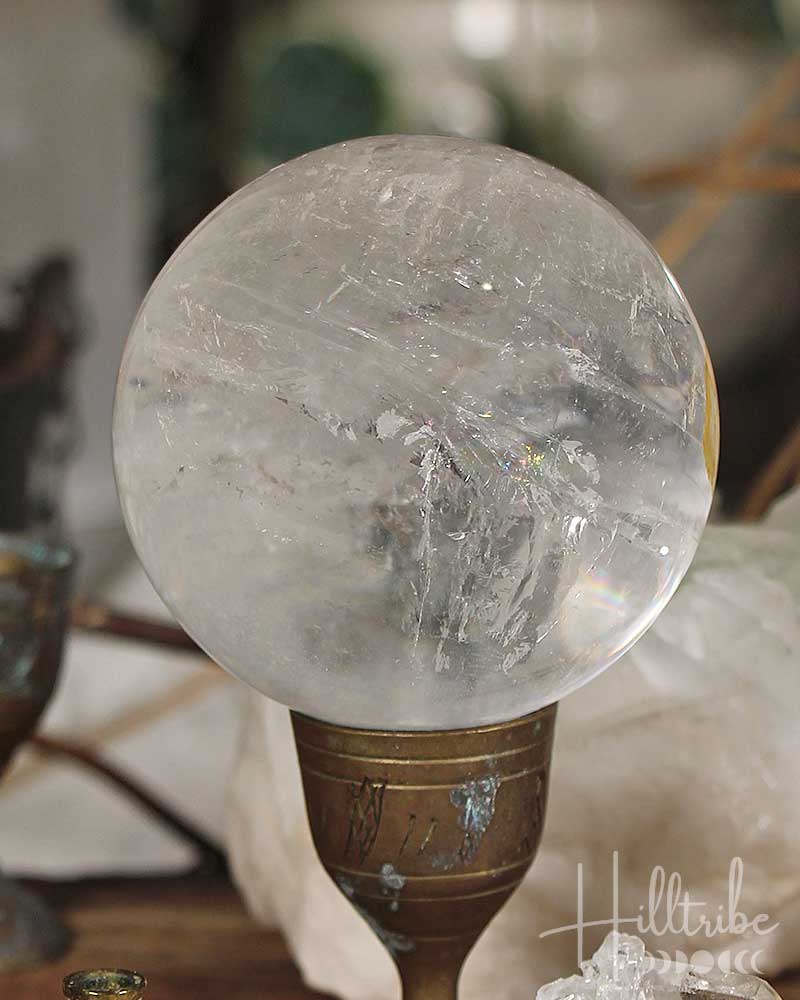 Clear Quartz Sphere 18cm from Hilltribe Ontario