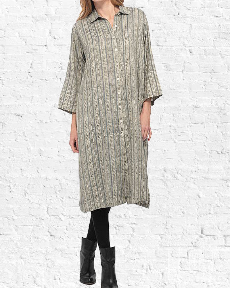 Gold Lines Katerina Tunic from Hilltribe Ontario