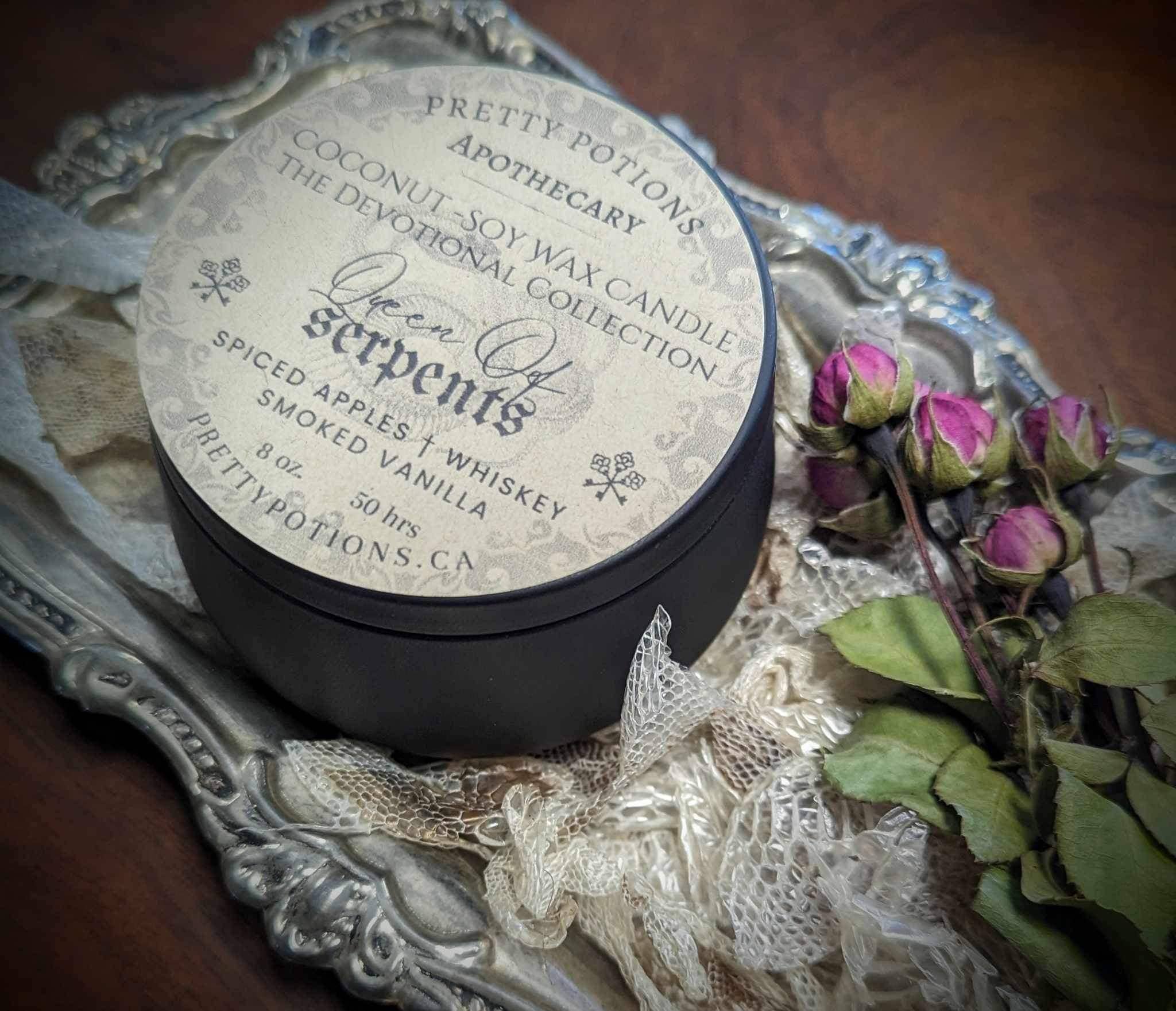 Queen of Serpents Lilith Devotional Candle from Hilltribe Ontario