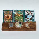 Wooden Tarot Card Holder w/ Moon Detail from Hilltribe Ontario