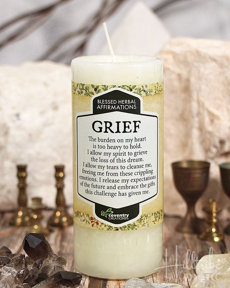 Affirmation Grief Candle from Hilltribe Ontario