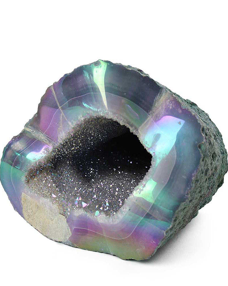 Angel Aura Agate Geode from Hilltribe Ontario