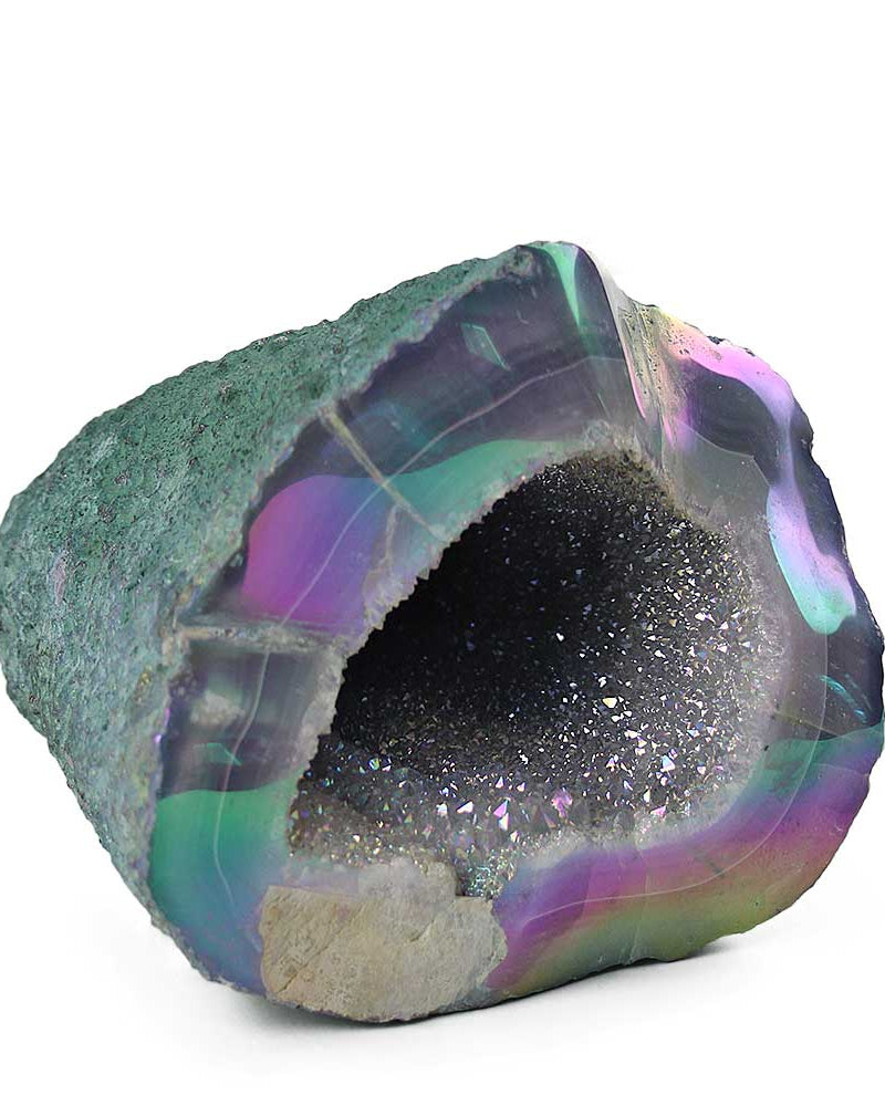 Angel Aura Agate Geode from Hilltribe Ontario