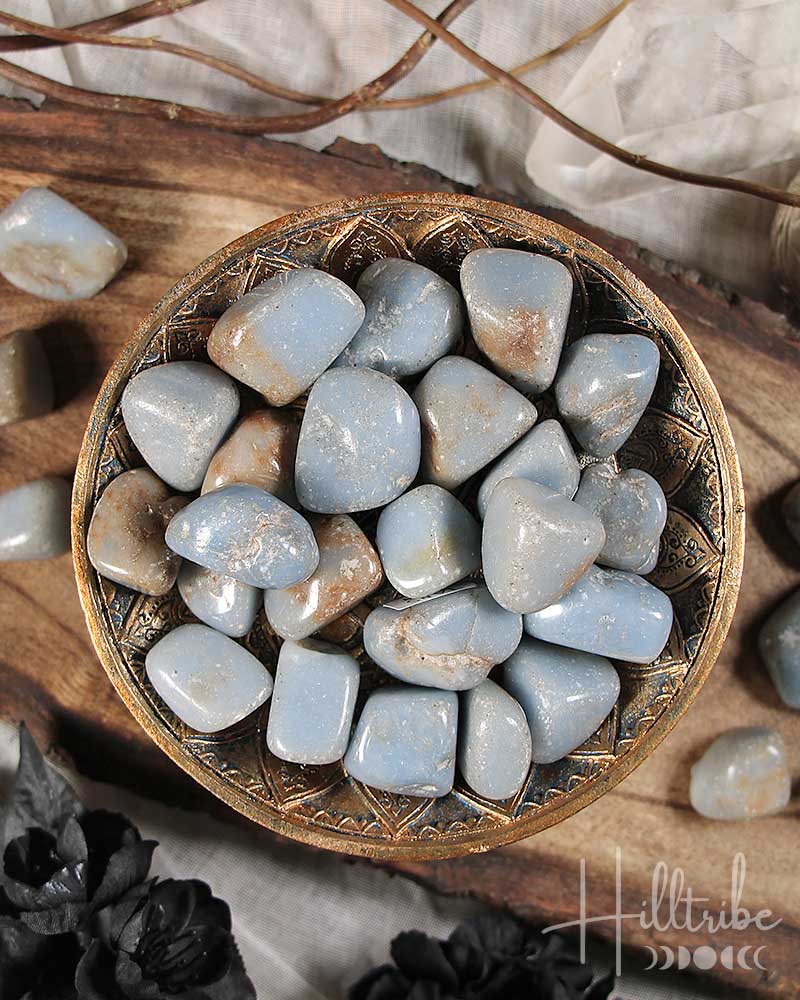 Angelite Tumbled from Hilltribe Ontario