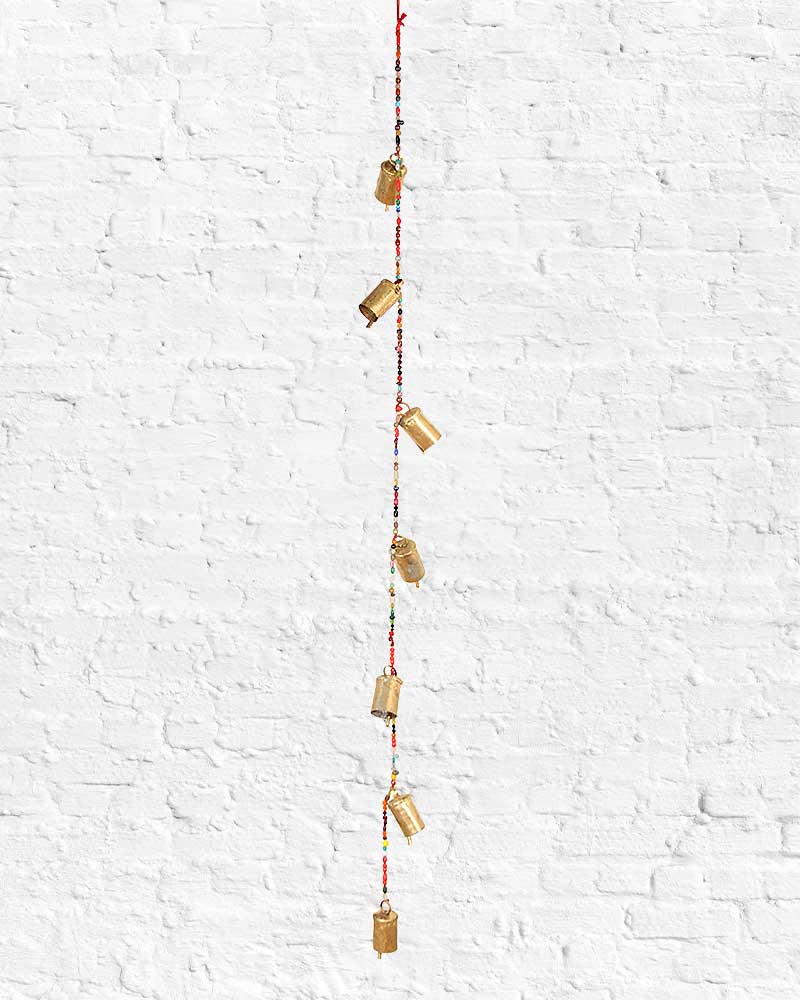 Beaded Protection Witch Bell Chime from Hilltribe Ontario