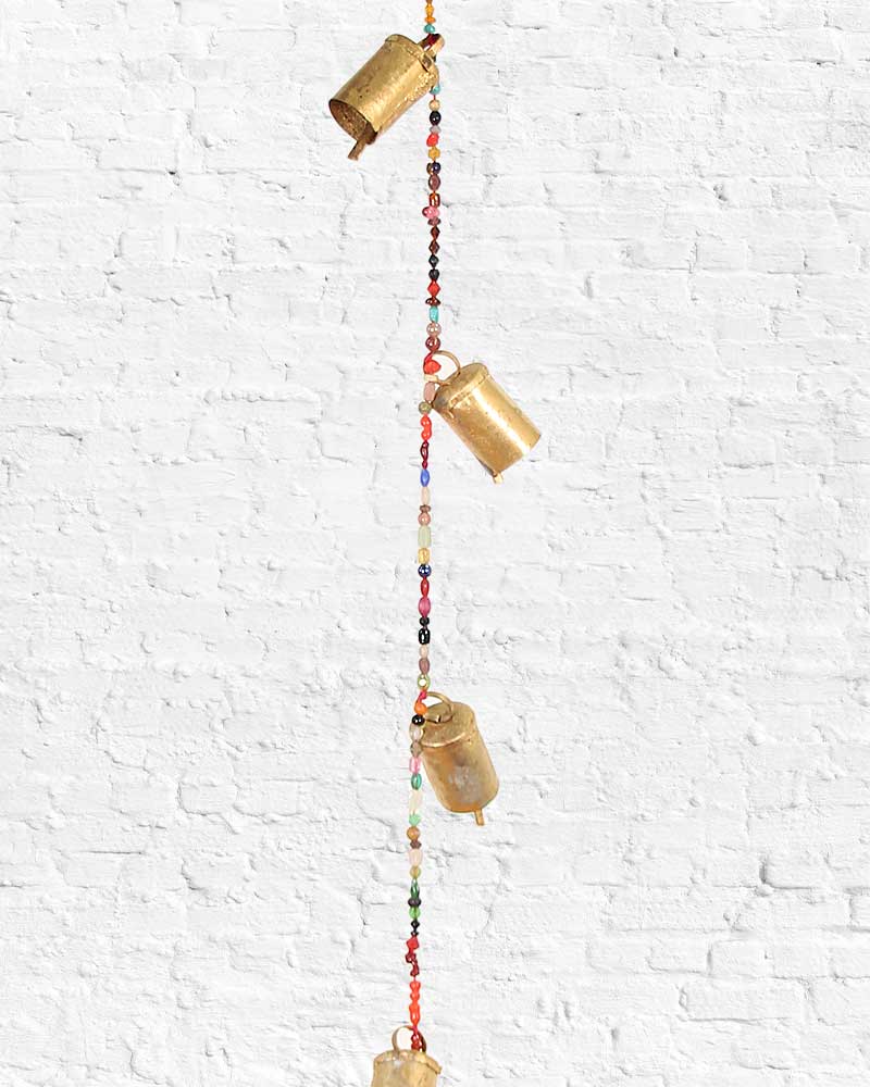 Beaded Protection Witch Bell Chime from Hilltribe Ontario