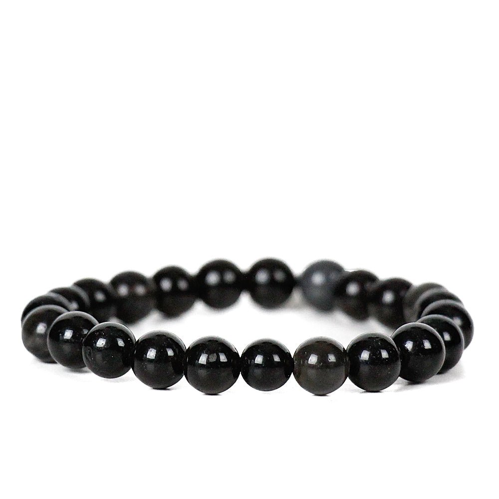 Black Obsidian Gemstone Power Bracelet from Hilltribe Ontario