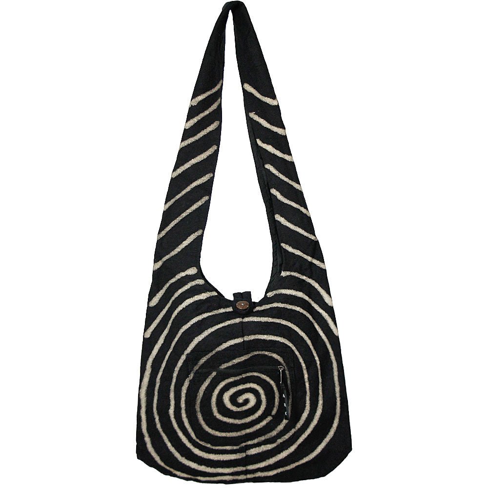 Black Spyra Shoulder Bag from Hilltribe Ontario