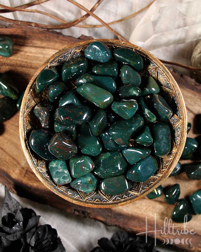 Bloodstone Tumbled from Hilltribe Ontario