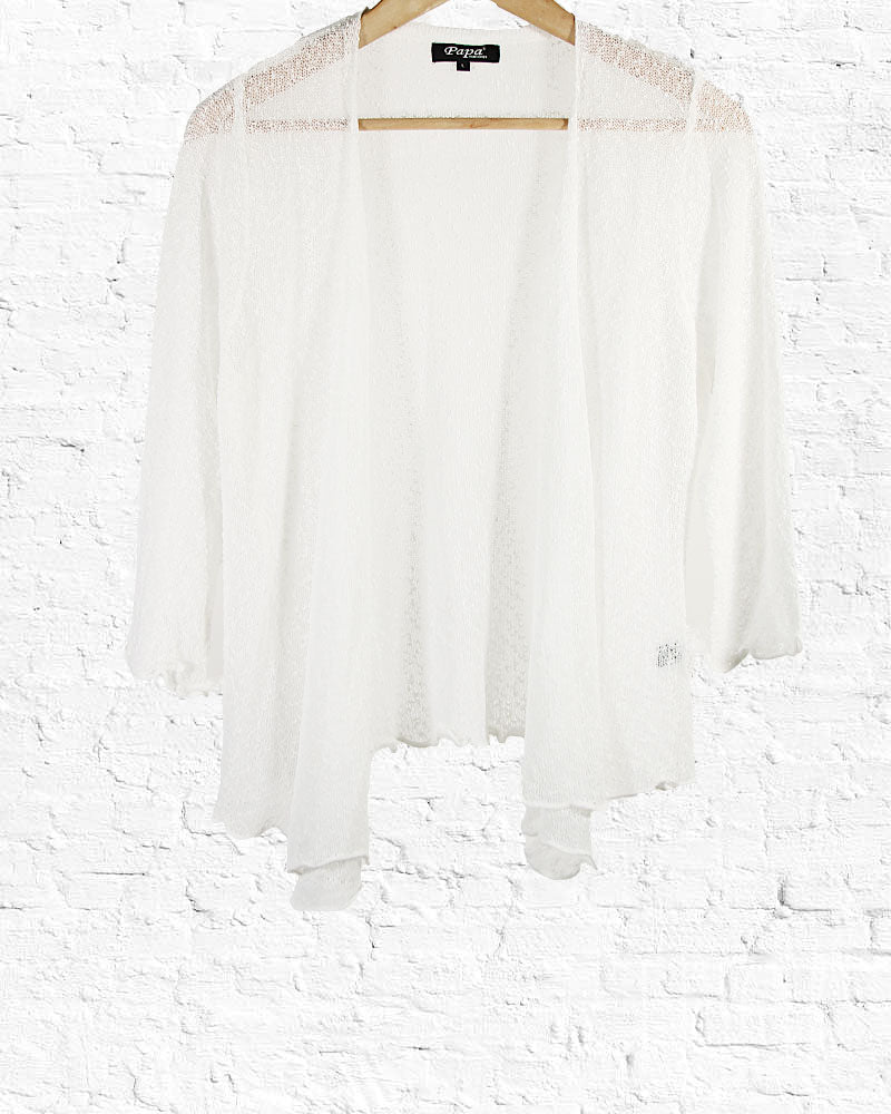 Cream Open Tie Cardigan from Hilltribe Ontario