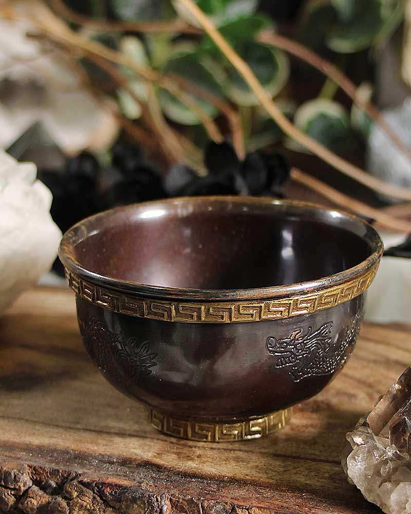 Dragon Tibetan Copper Bowl from Hilltribe Ontario