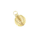 Golden Spiral Gemstone Cage from Hilltribe Ontario