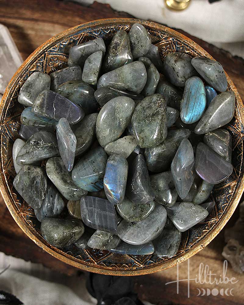 Labradorite Tumbled from Hilltribe Ontario