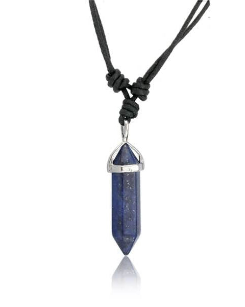 Lapis Lazuli Point Adjustable Necklace from Hilltribe Ontario