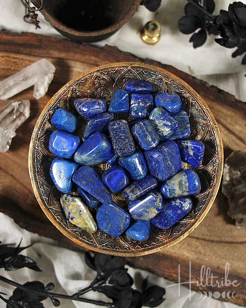 Lapis Lazuli Tumbled from Hilltribe Ontario