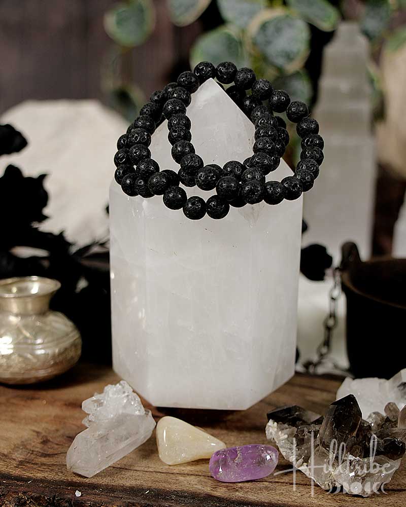Lava Stone Power Bracelet 8mm from Hilltribe Ontario