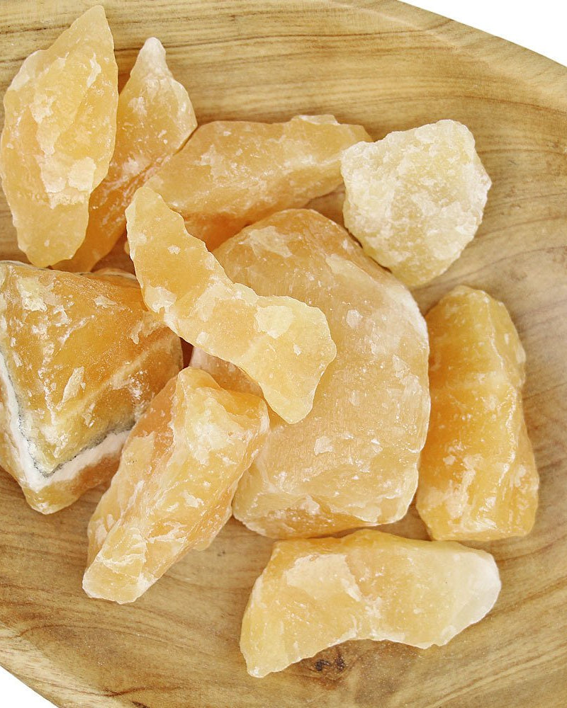 Natural Orange Calcite Pieces from Hilltribe Ontario
