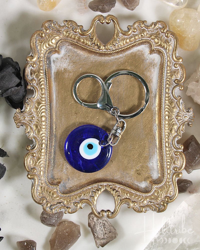 Protection Evil Eye Keyring from Hilltribe Ontario