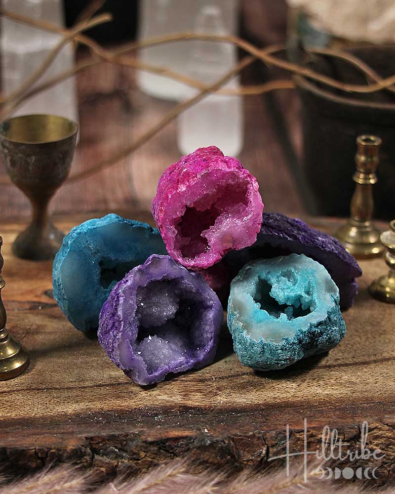 Rainbow Coloured Geode from Hilltribe Ontario