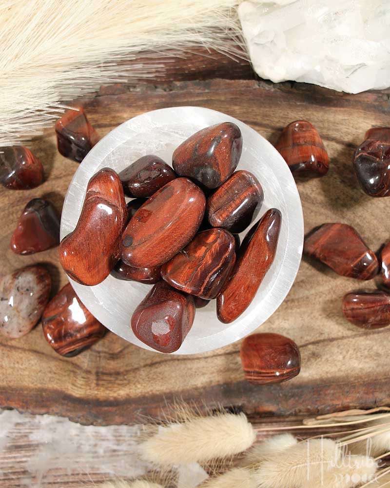 Red Tiger Eye Tumbled from Hilltribe Ontario