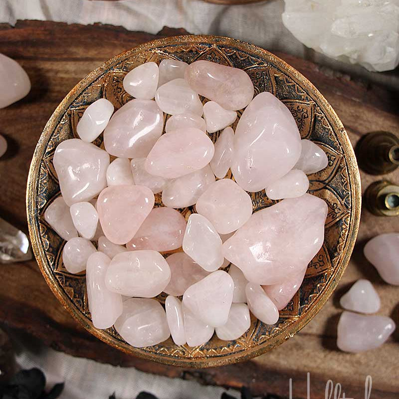 Rose Quartz Tumbled from Hilltribe Ontario