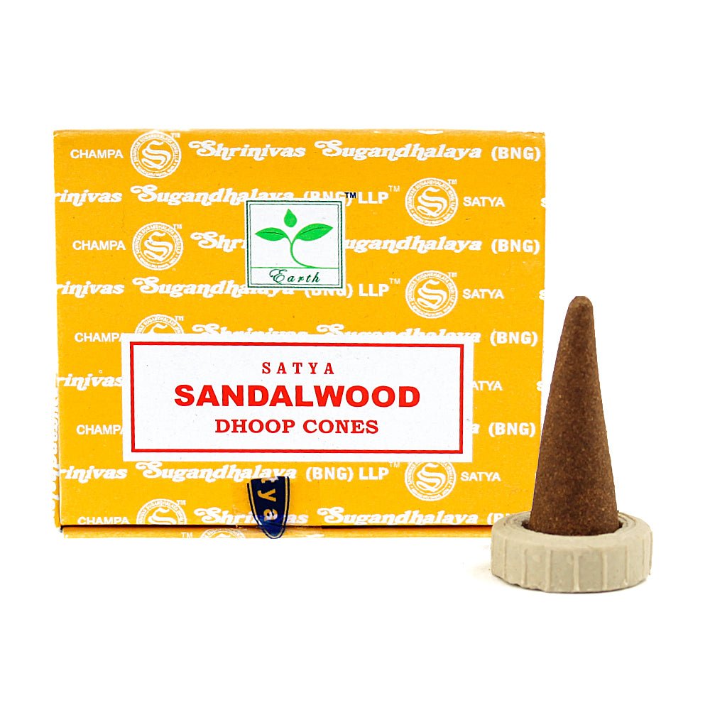 Satya Sandalwood Incense Cones from Hilltribe Ontario