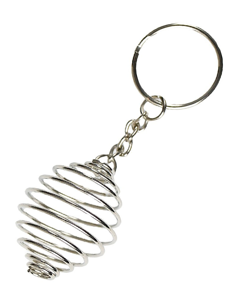 Spiral Cage Gemstone Keychain from Hilltribe Ontario