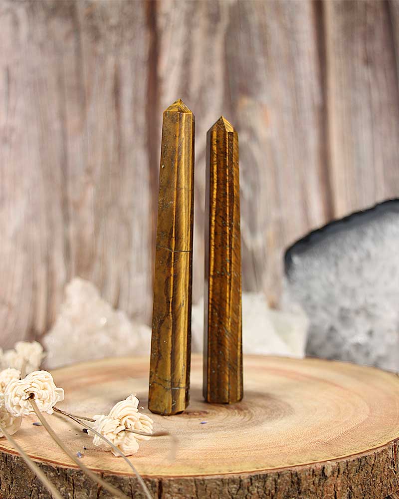 Tiger Eye Obelisk from Hilltribe Ontario