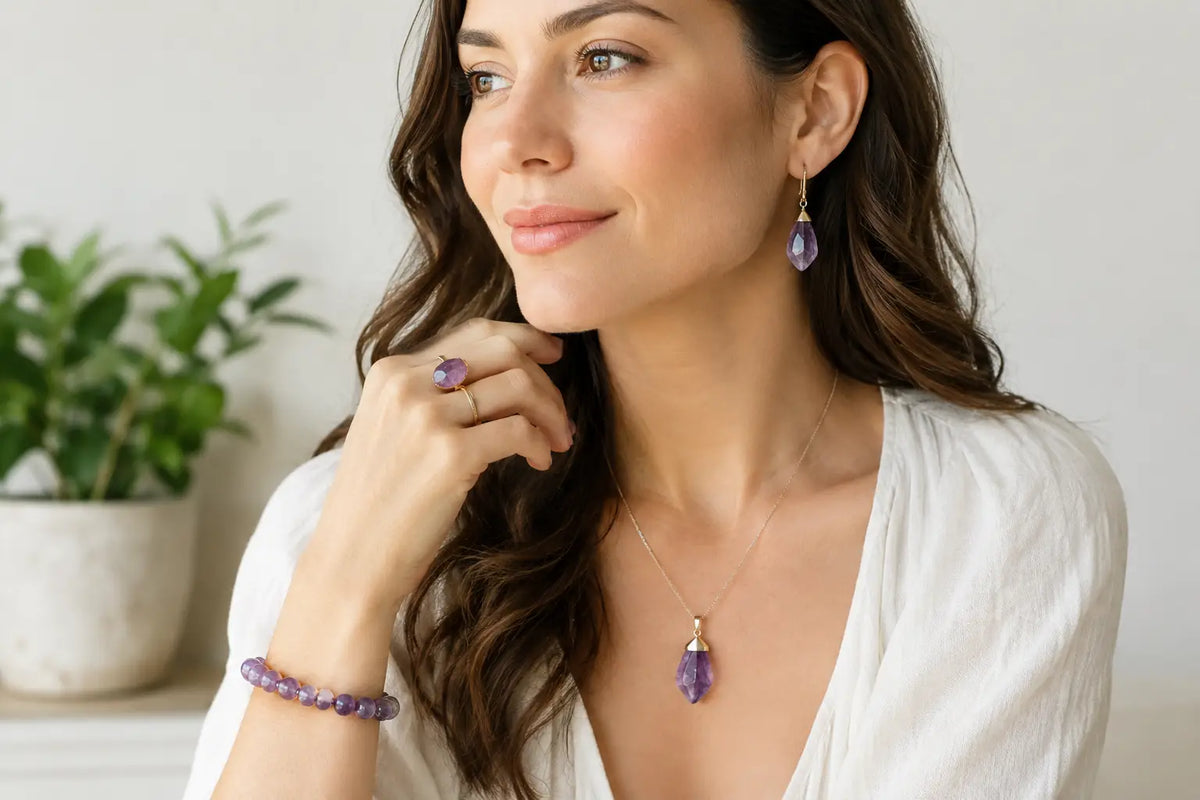 How to Wear Crystal Jewelry With Intention