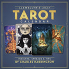 Llewellyn's 2027 Tarot Calendar cover with tarot card illustrations and text.