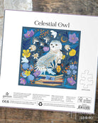 Jigsaw puzzle packaging with an owl and floral design, featuring the brand 'Galison'.