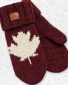 Maple Leaf Wool Mittens 