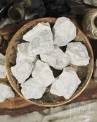 Raw Howlite gemstone pieces