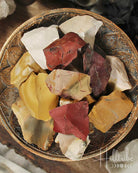 Raw Mookaite gemstones