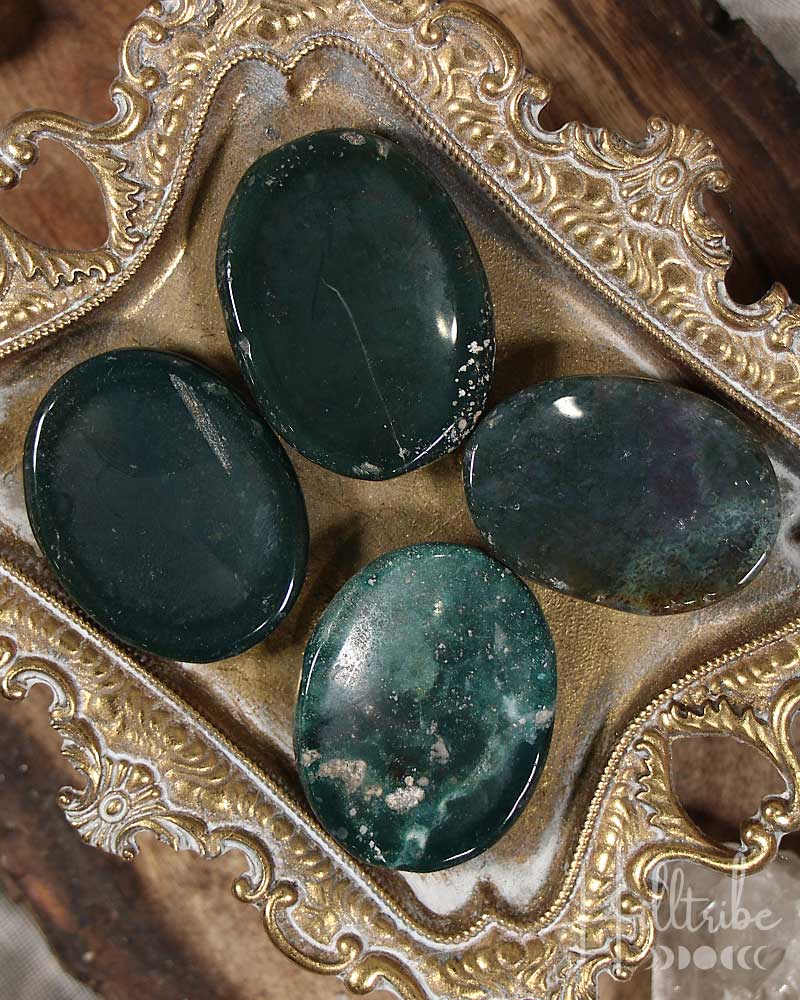Bloodstone Worry Stone from Hilltribe Ontario