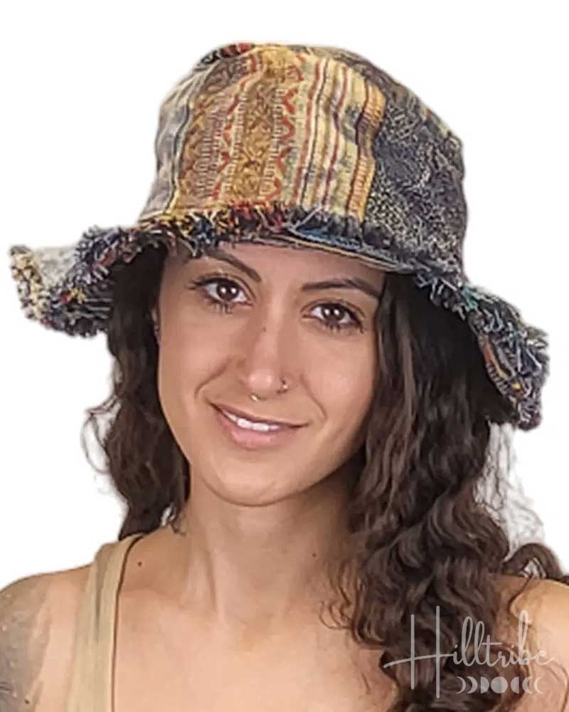 Blue Montego Bay Wire Rim Hat from Hilltribe Ontario