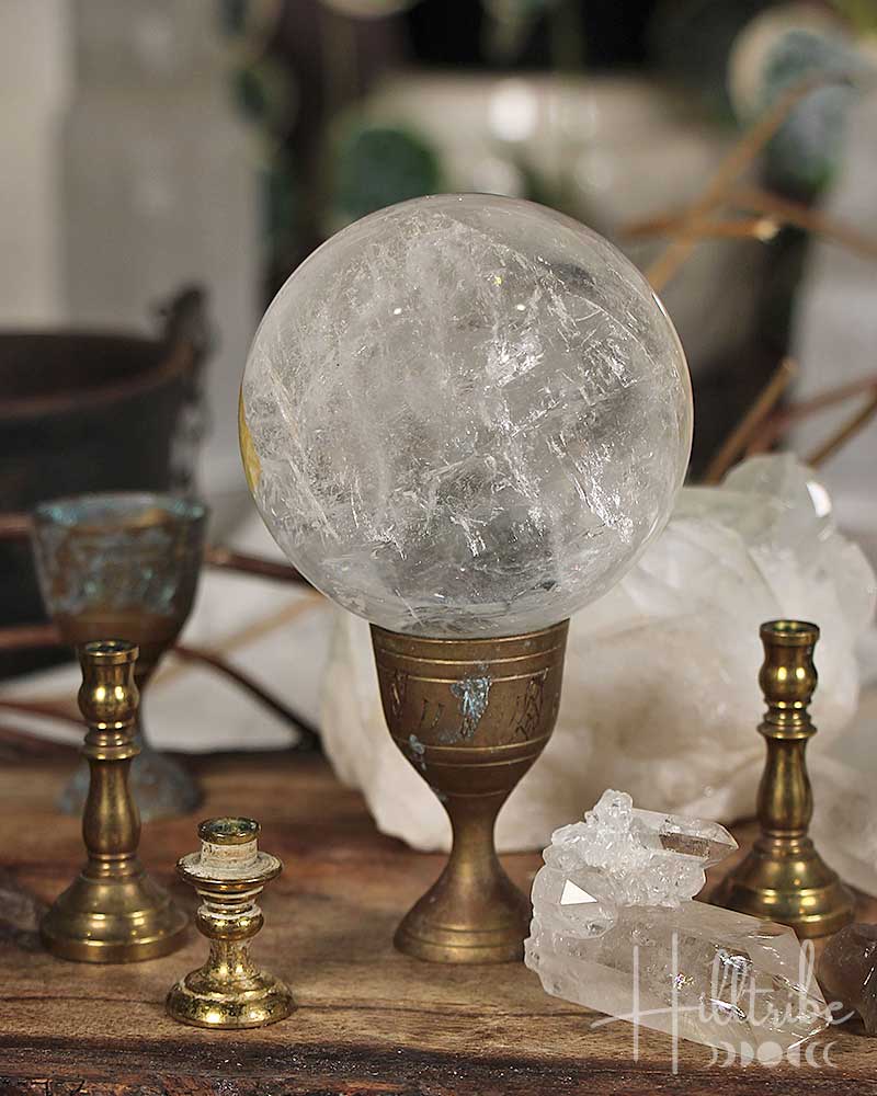 Clear Quartz Sphere 18cm from Hilltribe Ontario