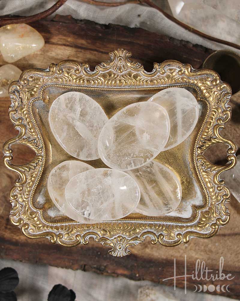 Clear Quartz Worry Stone from Hilltribe Ontario