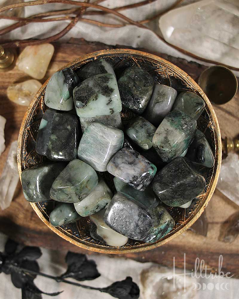 Emerald Tumbled from Hilltribe Ontario