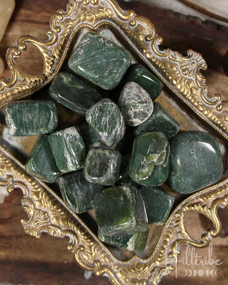 Jade Nephrite Tumbled from Hilltribe Ontario