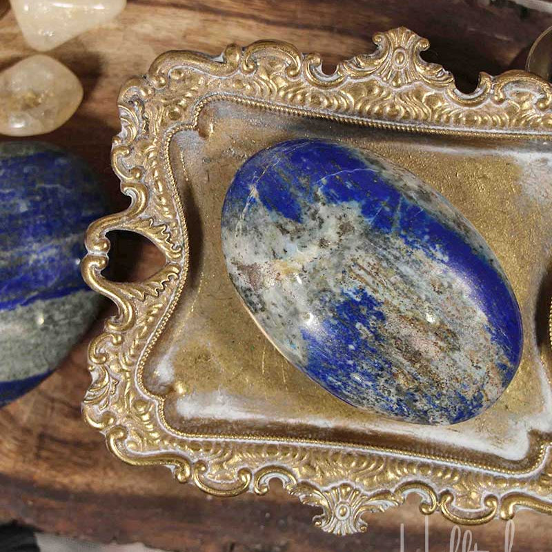 Lapis Lazuli Palm Stone from Hilltribe Ontario