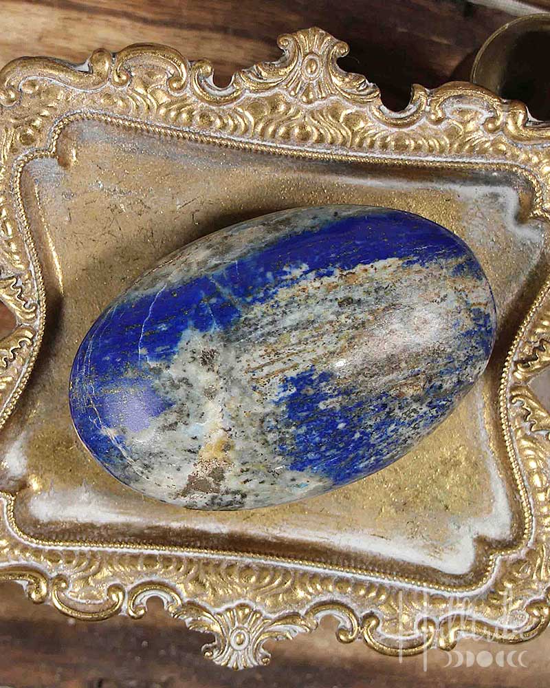 Lapis Lazuli Palm Stone from Hilltribe Ontario