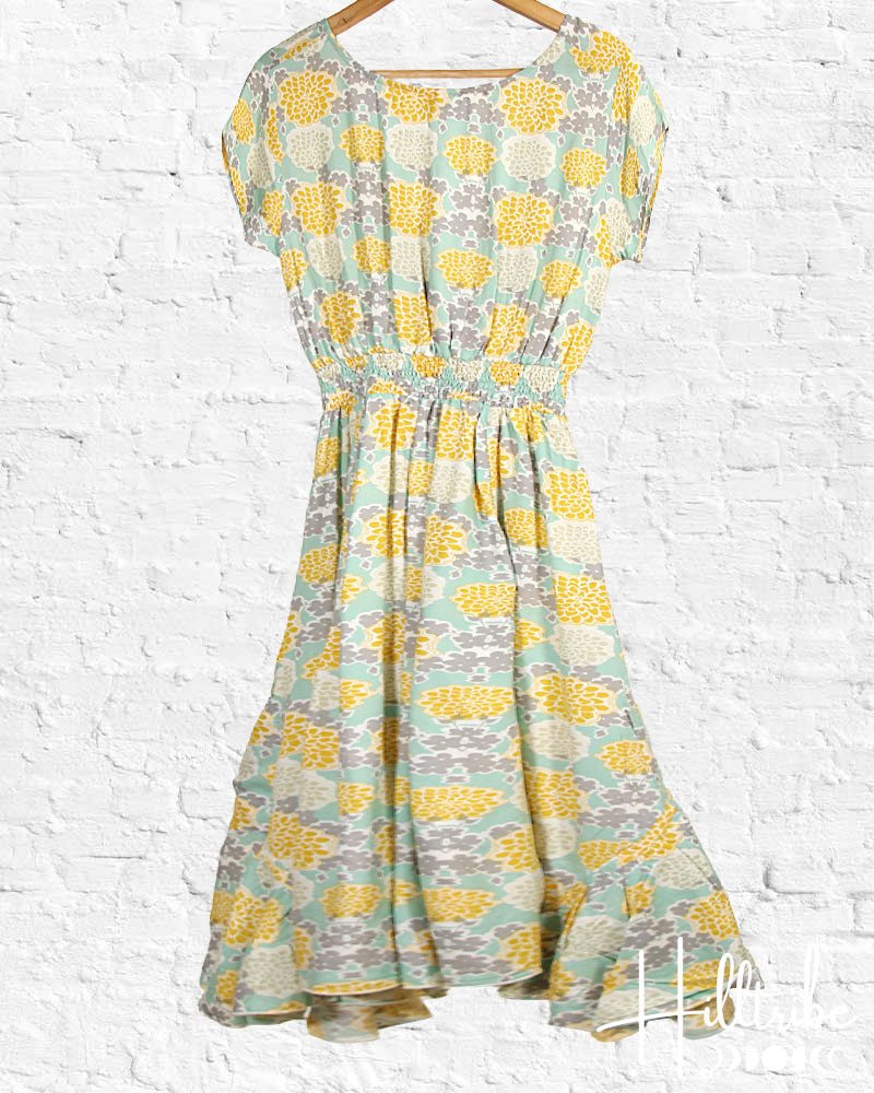 Mellow Yellow Swing Dress from Hilltribe Ontario